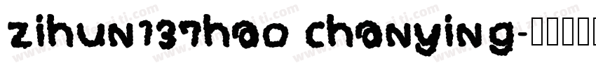 zihun137hao chanying字体转换